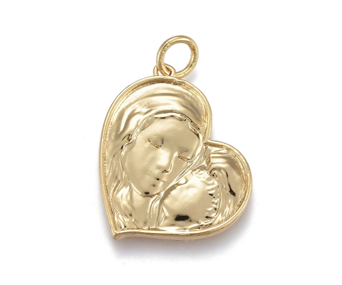 Mother and Son Heart Pendant