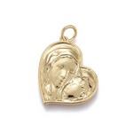 Mother and Son Heart Pendant