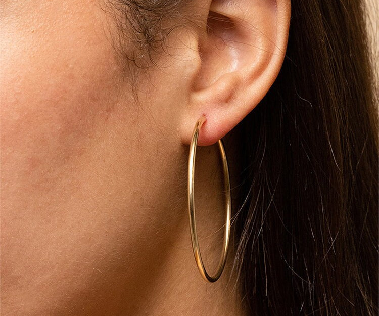 Cleo Gold Plated Hoop Earrings - Ingredients For Lovely