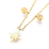 Astrid Stainless Steel Necklace with Stars and Zirconia - Ingredients For Lovely