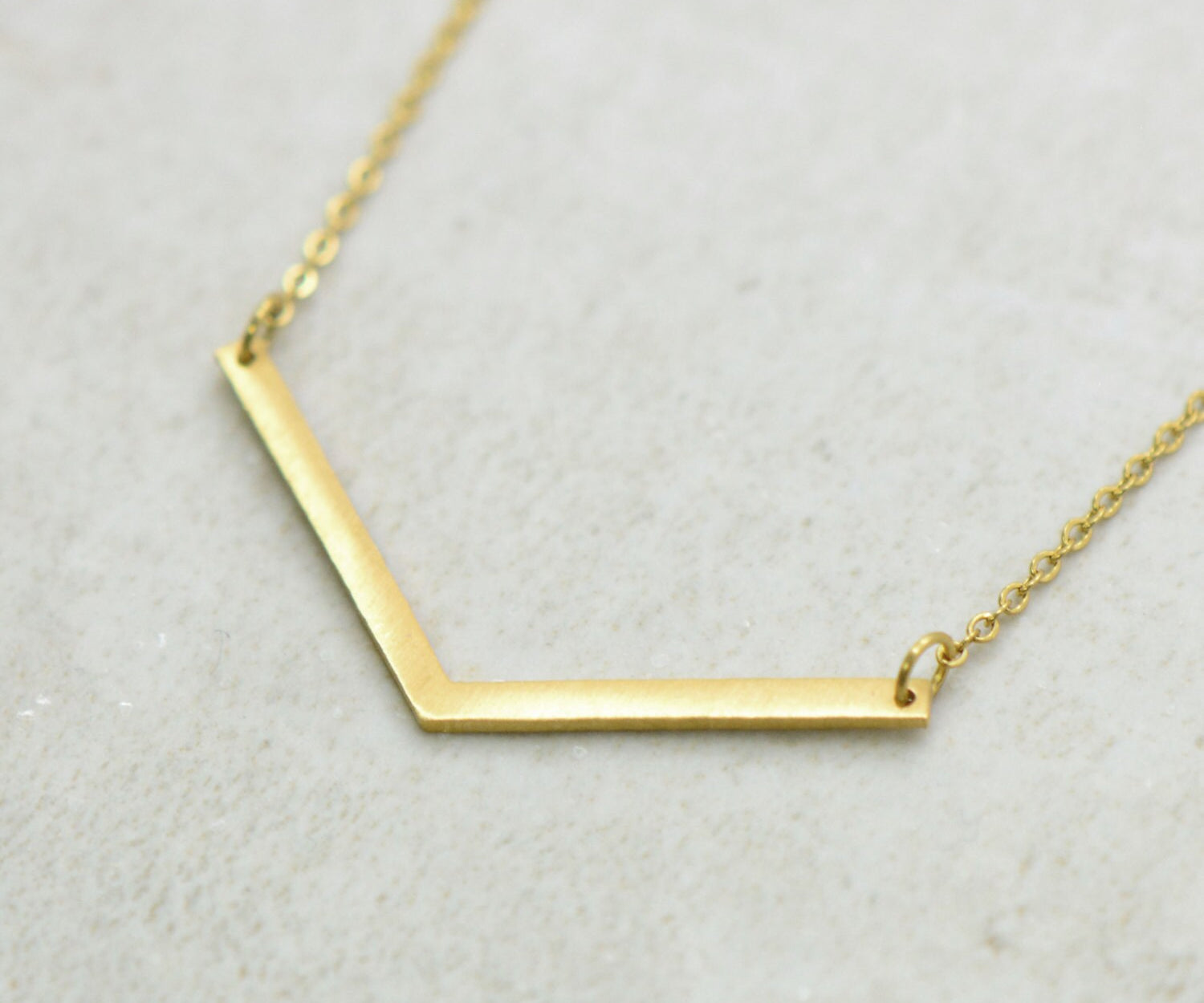 Viera Chevron Gold Layering Necklace - Ingredients For Lovely